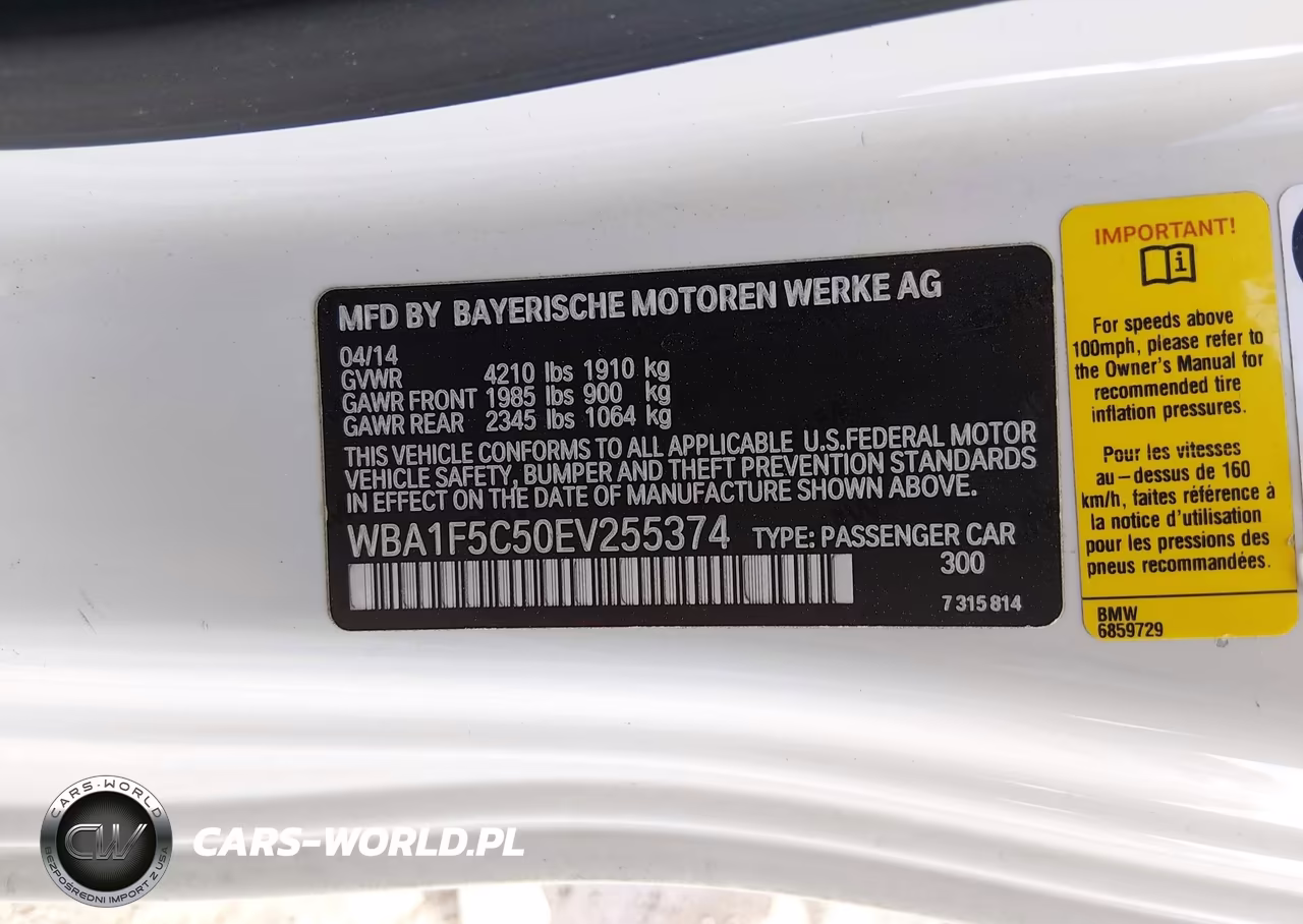 2014 BMW 228I VIN:WBA1F5C50EV255374 - 9
