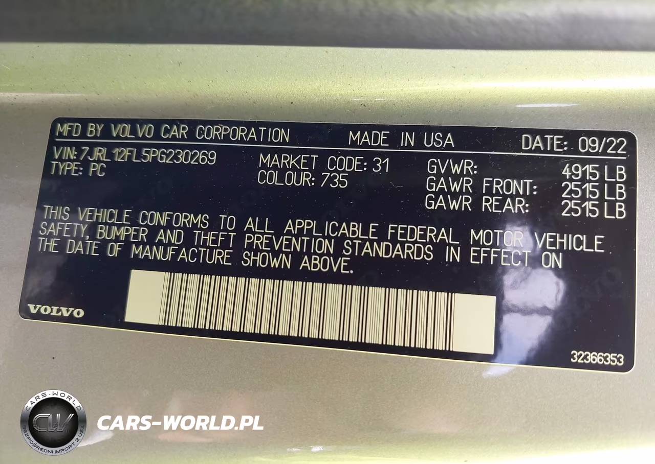 2023 Volvo S60 B5 Plus Dark Theme VIN:7JRL12FL5PG230269 - 9