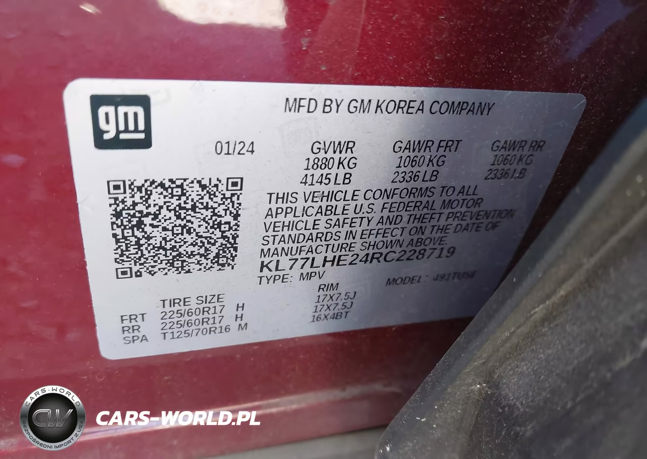 2024 Chevrolet Trax Fwd Lt VIN:KL77LHE24RC228719 - 9