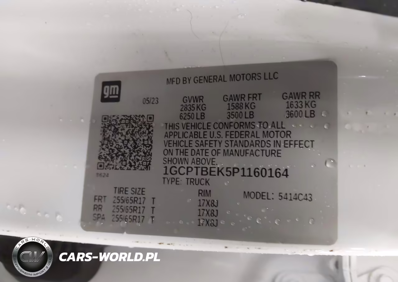 2023 Chevrolet Colorado 4Wd Short Box Wt VIN:1GCPTBEK5P1160164 - 9
