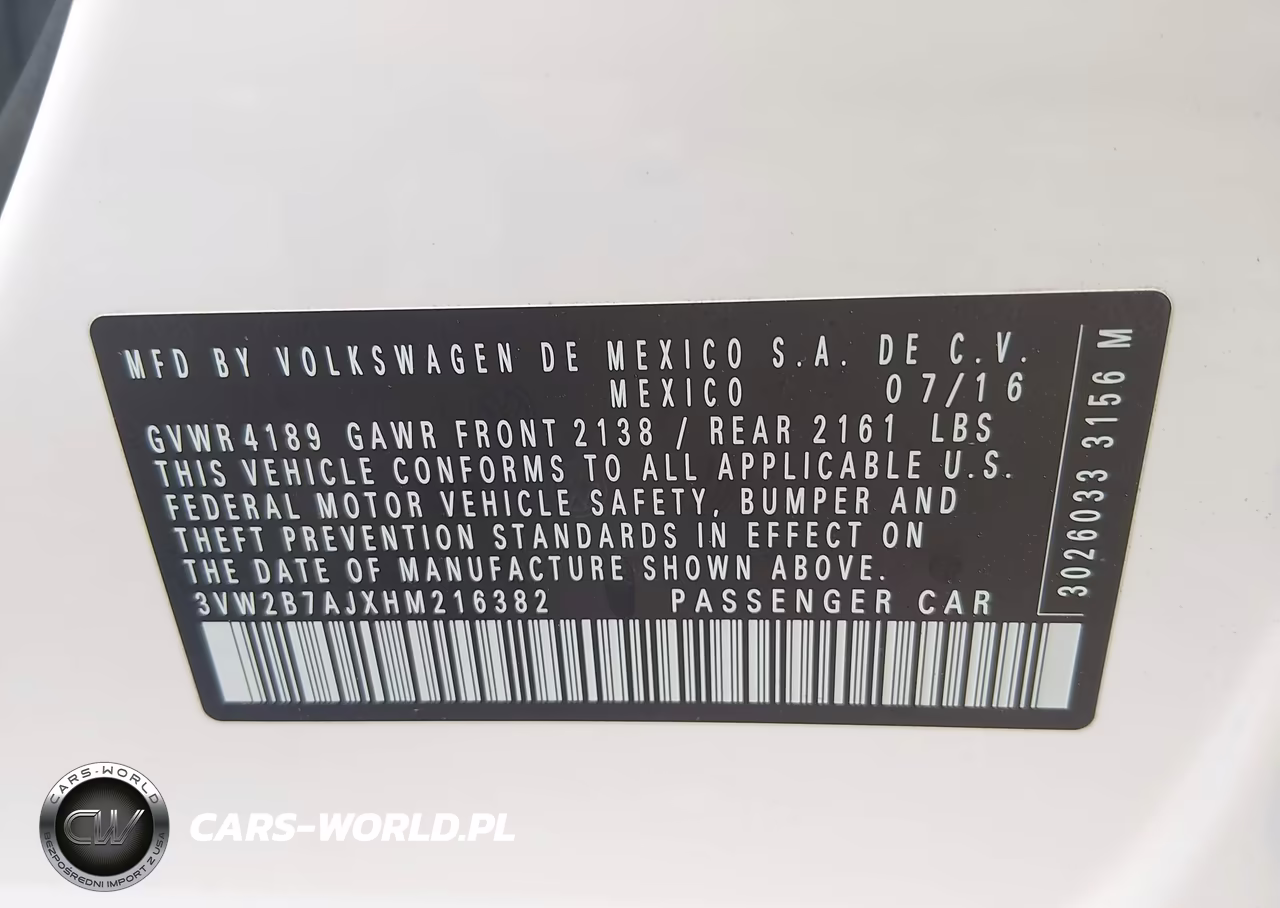 2017 Volkswagen Jetta 1.4T S VIN:3VW2B7AJXHM216382 - 9