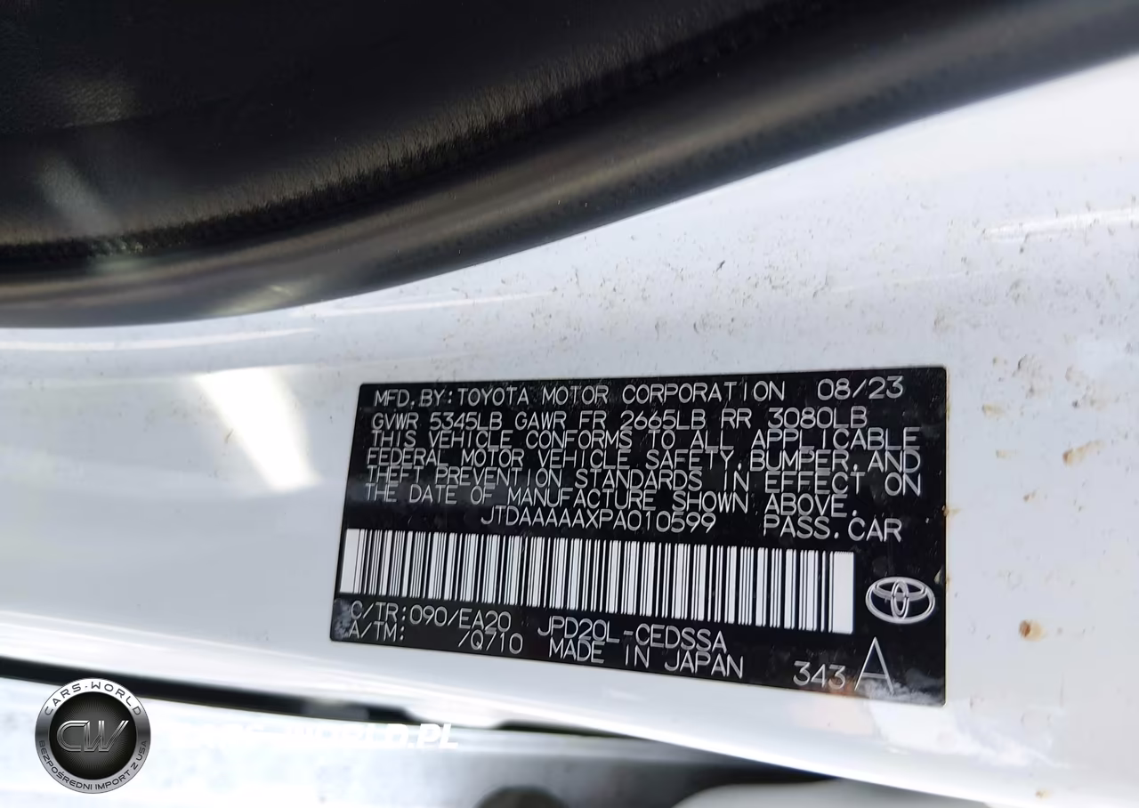 2023 Toyota Mirai Xle VIN:JTDAAAAAXPA010599 - 9