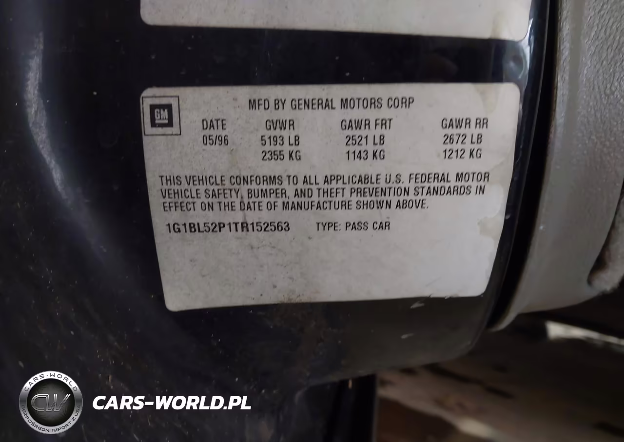 1996 Chevrolet Caprice - Impala Classic Ss VIN:1G1BL52P1TR152563 - 9