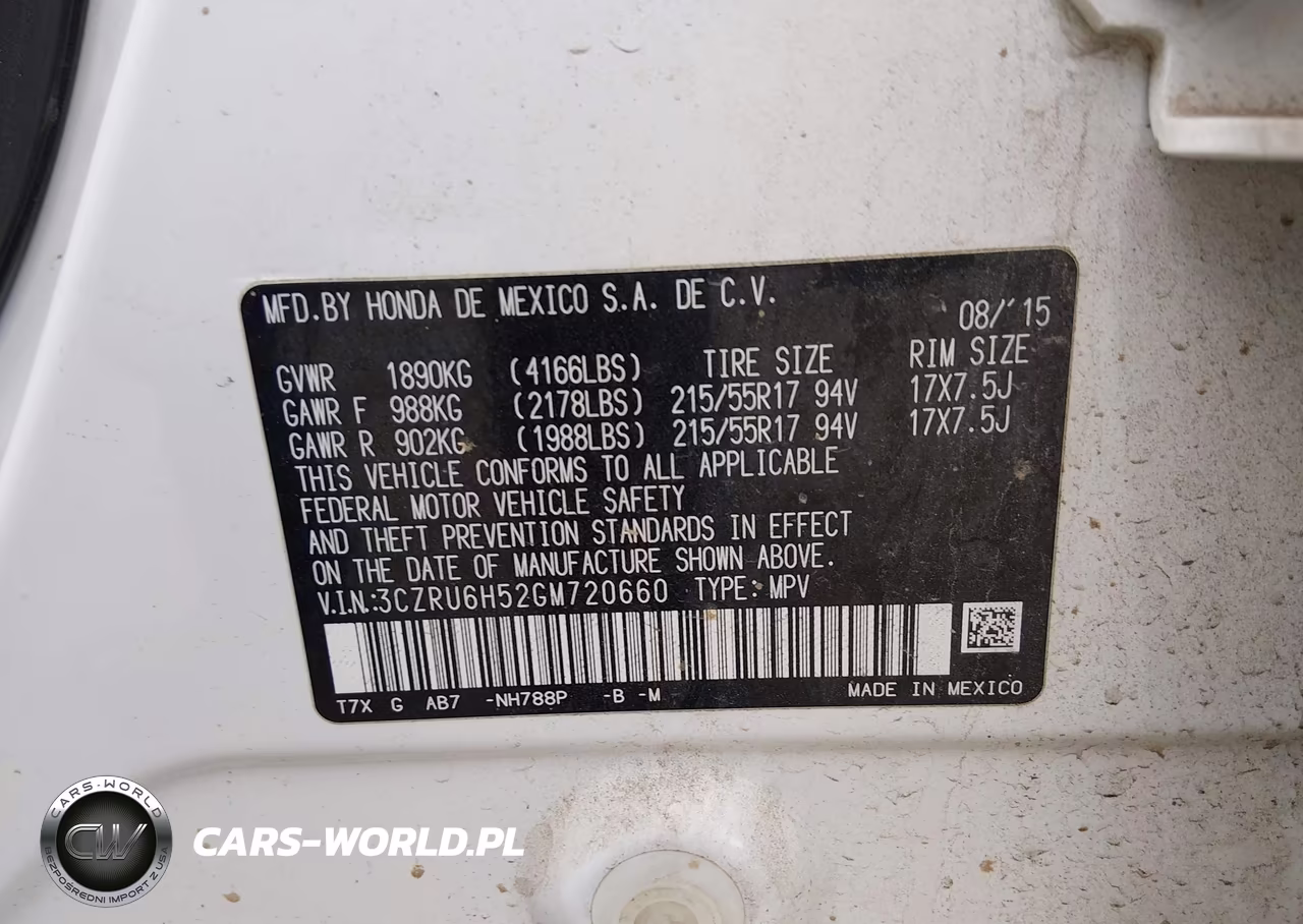 2016 Honda Hr-V Ex VIN:3CZRU6H52GM720660 - 9