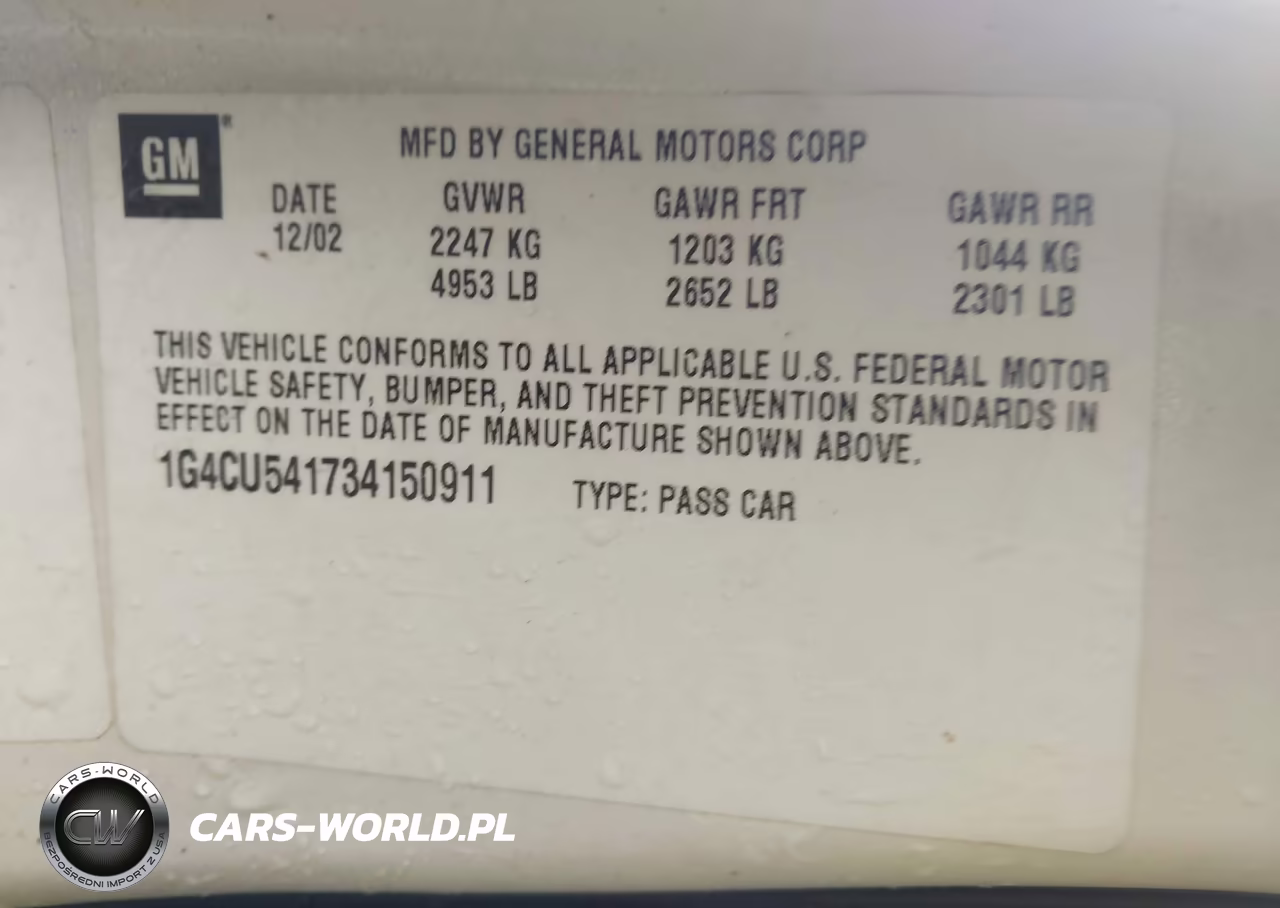 2003 Buick Park Avenue Ultra VIN:1G4CU541734150911 - 9