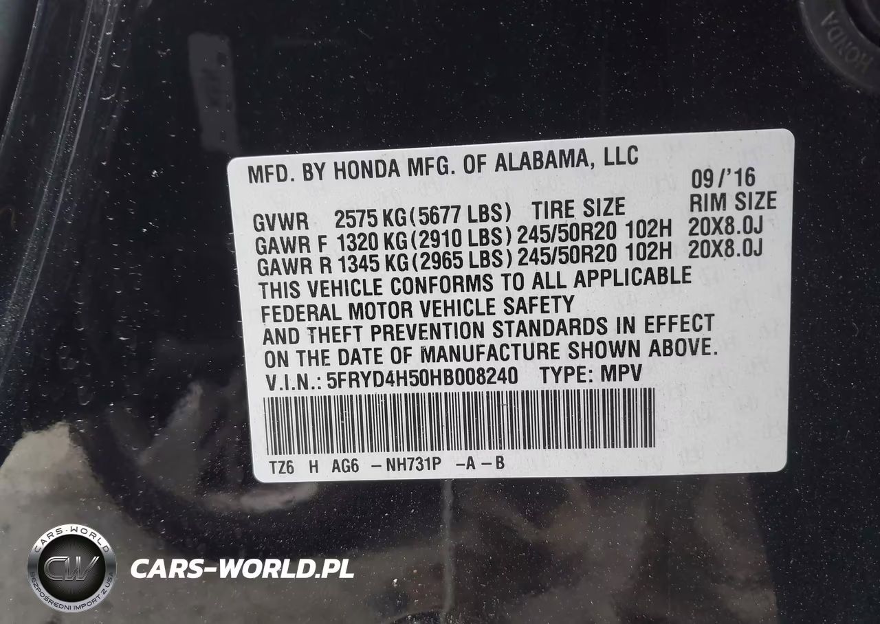 2017 Acura Mdx Technology Package VIN:5FRYD4H50HB008240 - 9