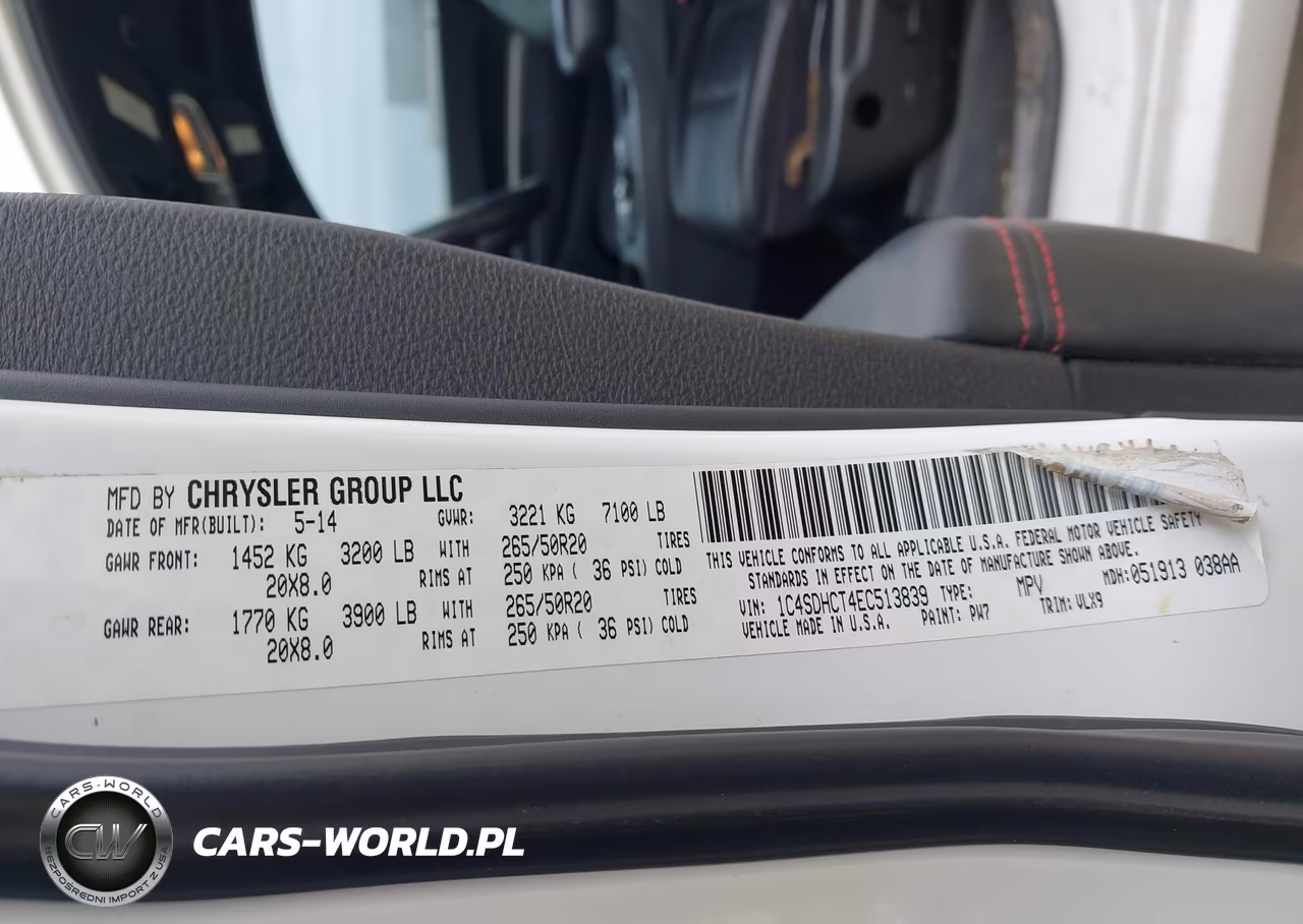 2014 Dodge Durango R-T VIN:1C4SDHCT4EC513839 - 9