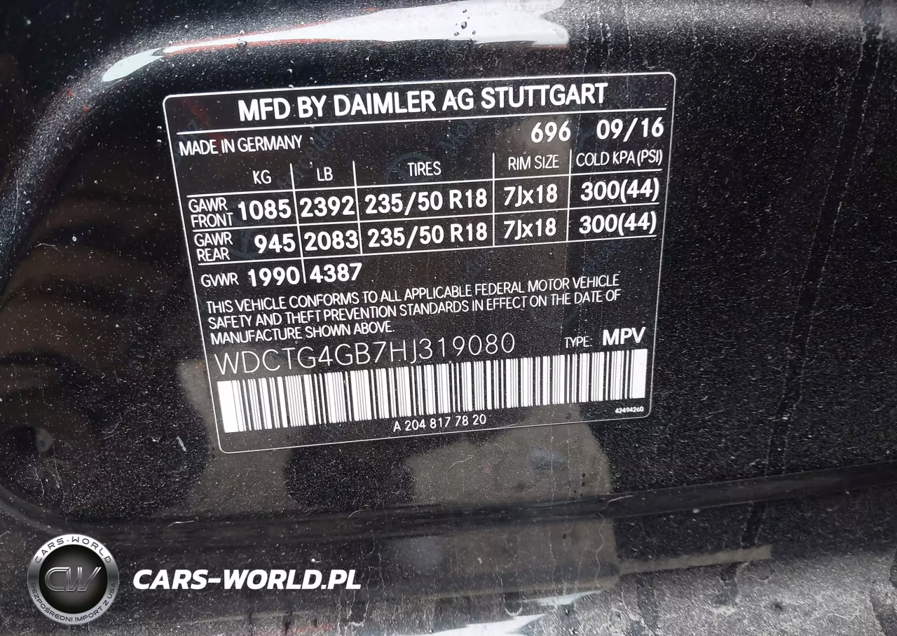 2017 Mercedes-Benz Gla 250 4Matic VIN:WDCTG4GB7HJ319080 - 9