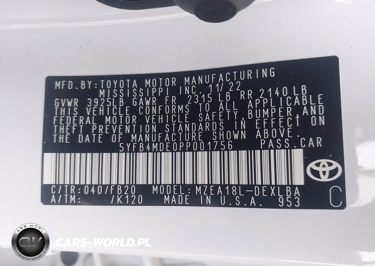 2023 Toyota Corolla Le VIN:5YFB4MDE0PP001756 - 9