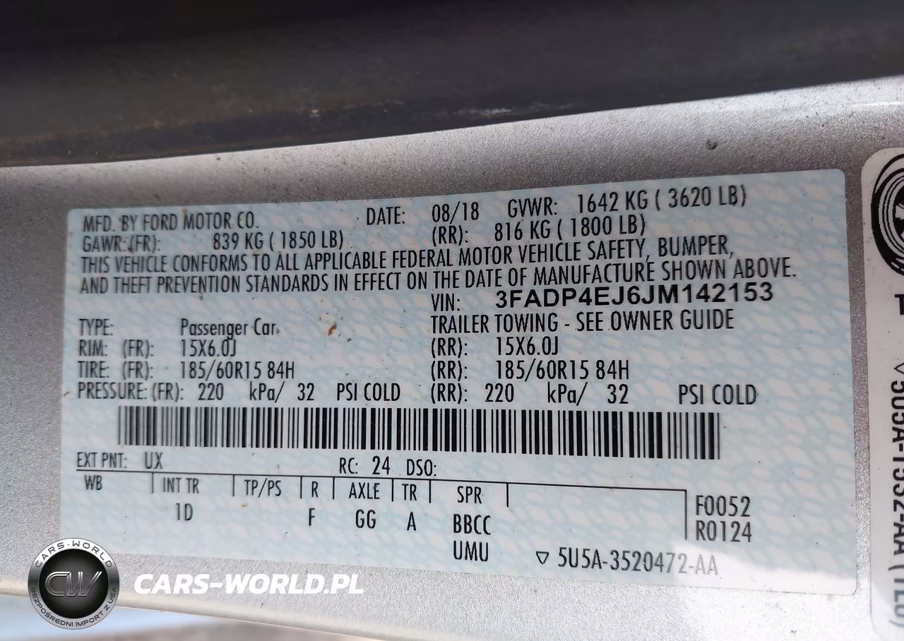 2018 Ford Fiesta Se VIN:3FADP4EJ6JM142153 - 9