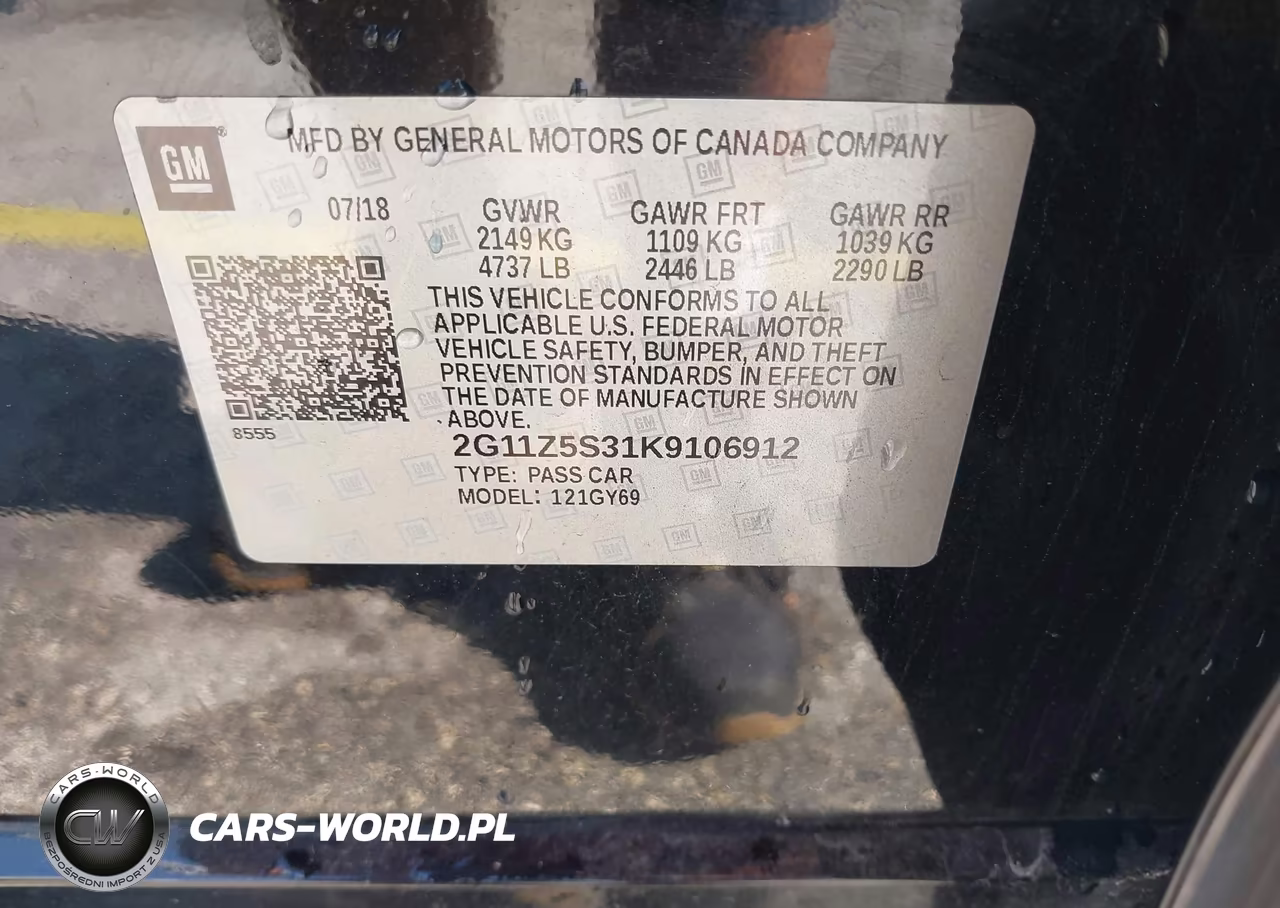 2019 Chevrolet Impala Lt VIN:2G11Z5S31K9106912 - 9