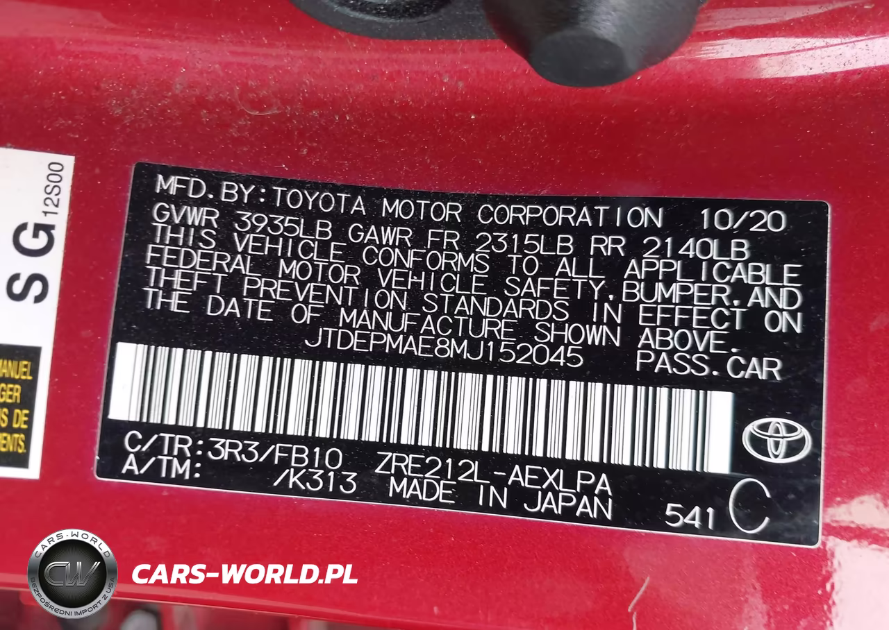 2021 Toyota Corolla Le VIN:JTDEPMAE8MJ152045 - 9