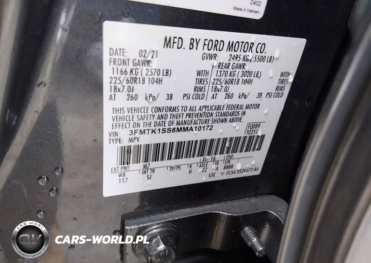 2021 Ford Mustang Mach-E Select VIN:3FMTK1SS8MMA10172 - 9