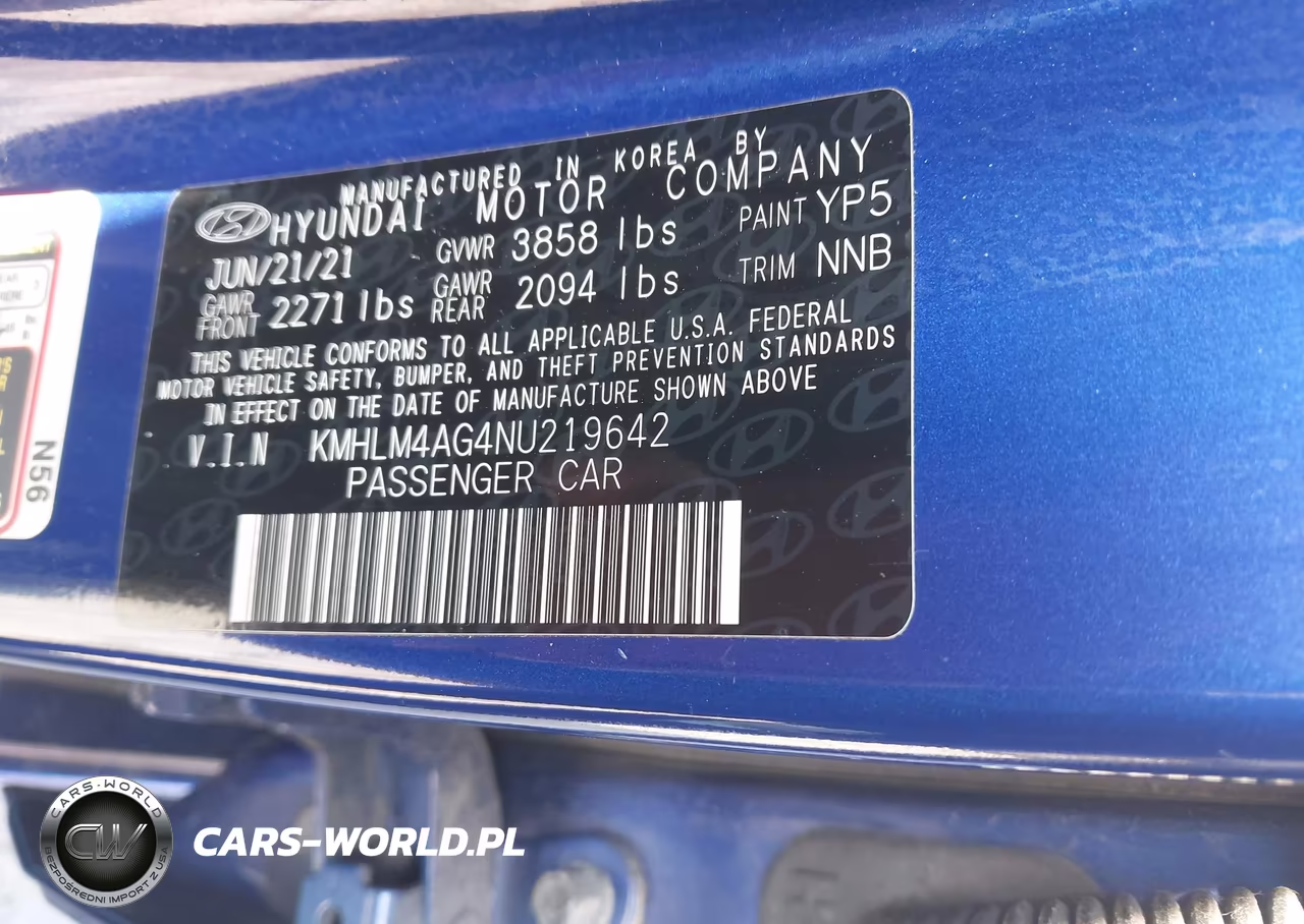 2022 Hyundai Elantra Sel VIN:KMHLM4AG4NU219642 - 9