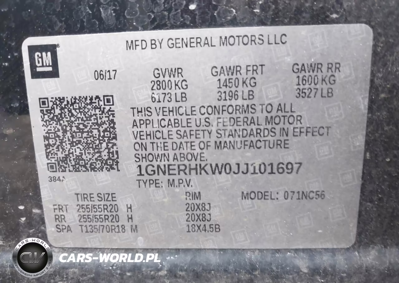2018 Chevrolet Traverse 3Lt VIN:1GNERHKW0JJ101697 - 9