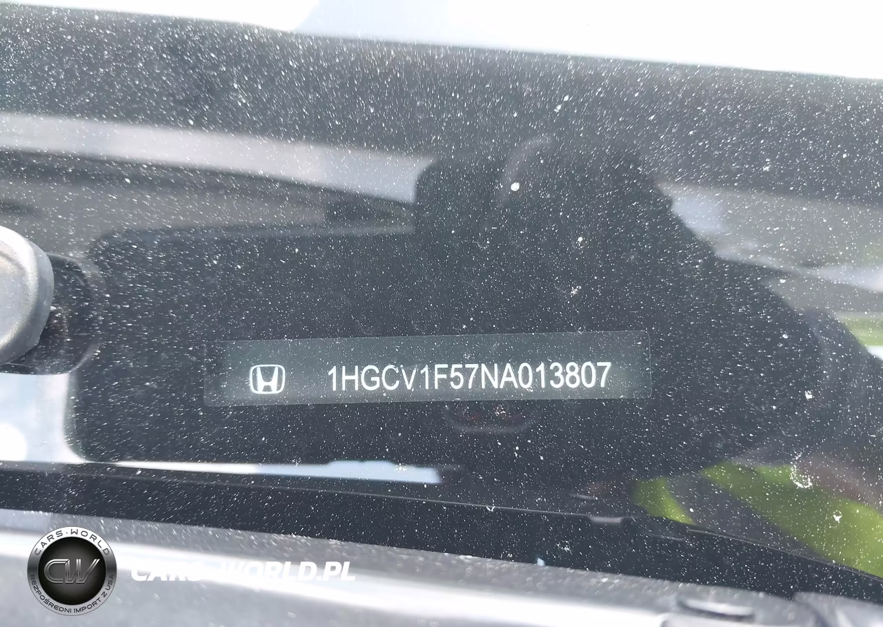 2022 Honda Accord Ex-L VIN:1HGCV1F57NA013807 - 9