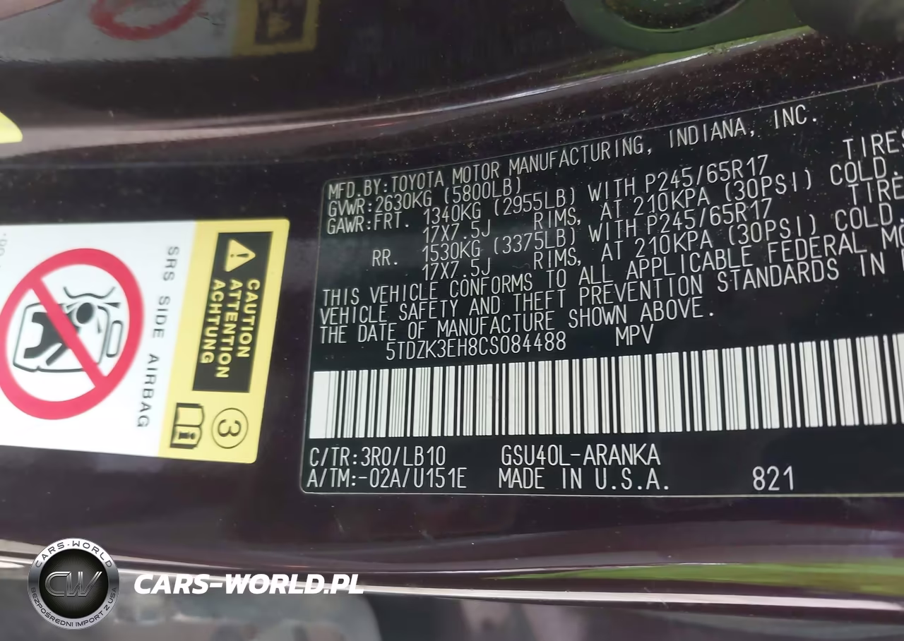 2012 Toyota Highlander Se VIN:5TDZK3EH8CS084488 - 9