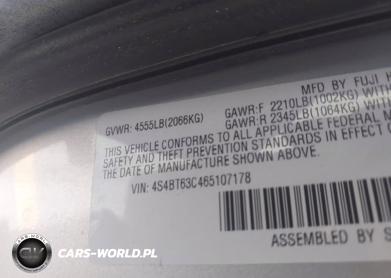 2006 Subaru Baja Turbo VIN:4S4BT63C465107178 - 9