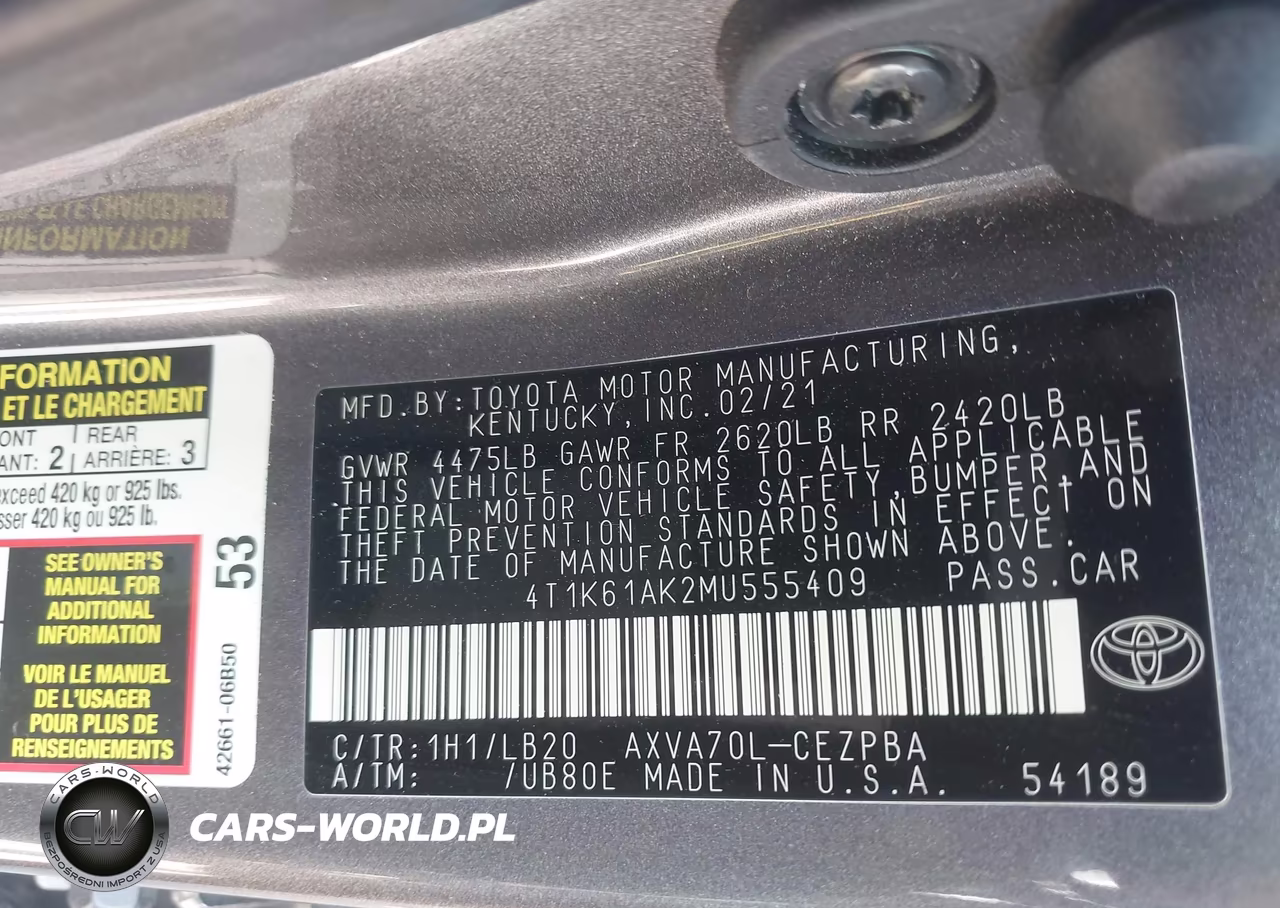 2021 Toyota Camry Xse VIN:4T1K61AK2MU555409 - 9