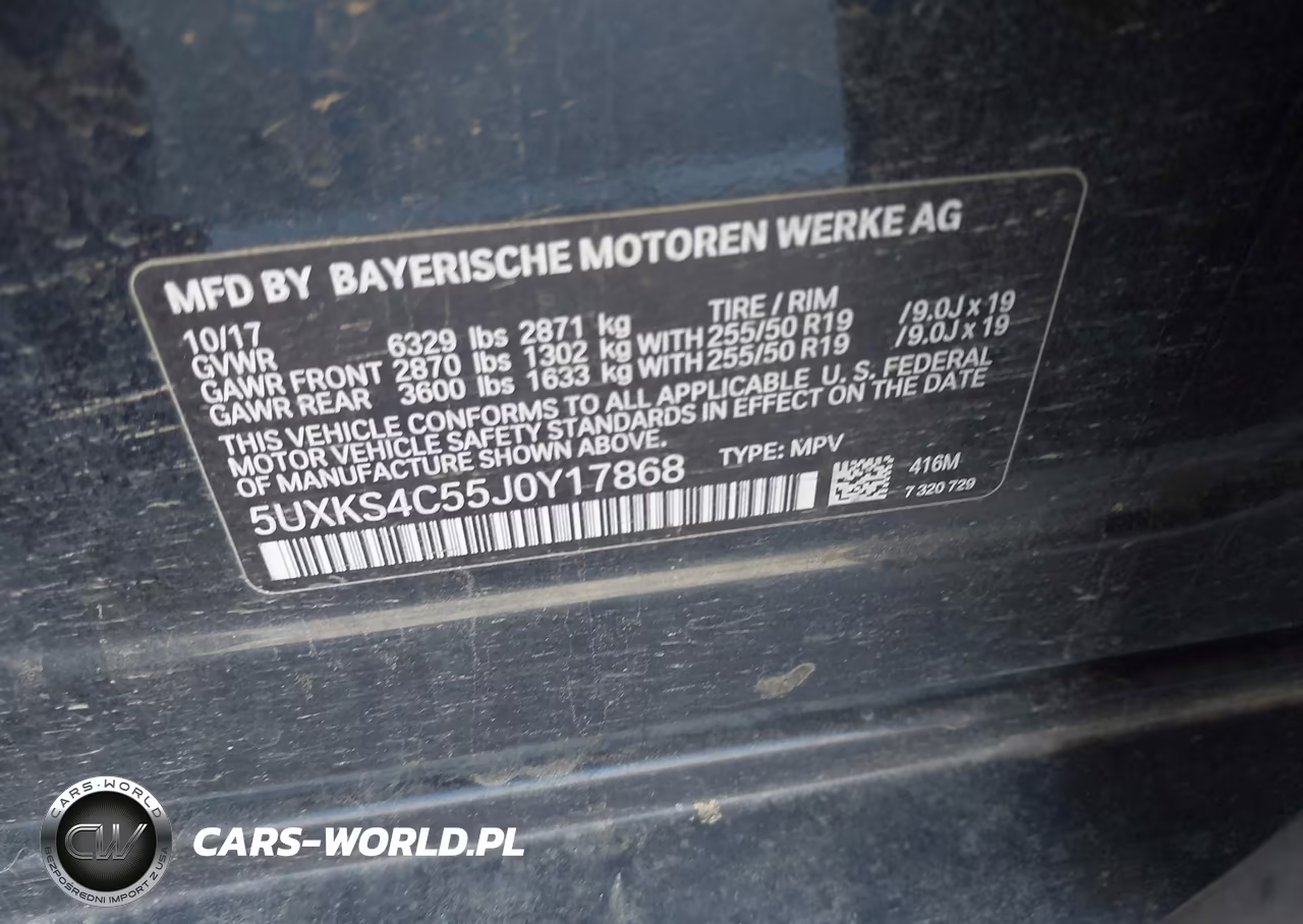 2018 BMW X5 xDrive35D VIN:5UXKS4C55J0Y17868 - 9