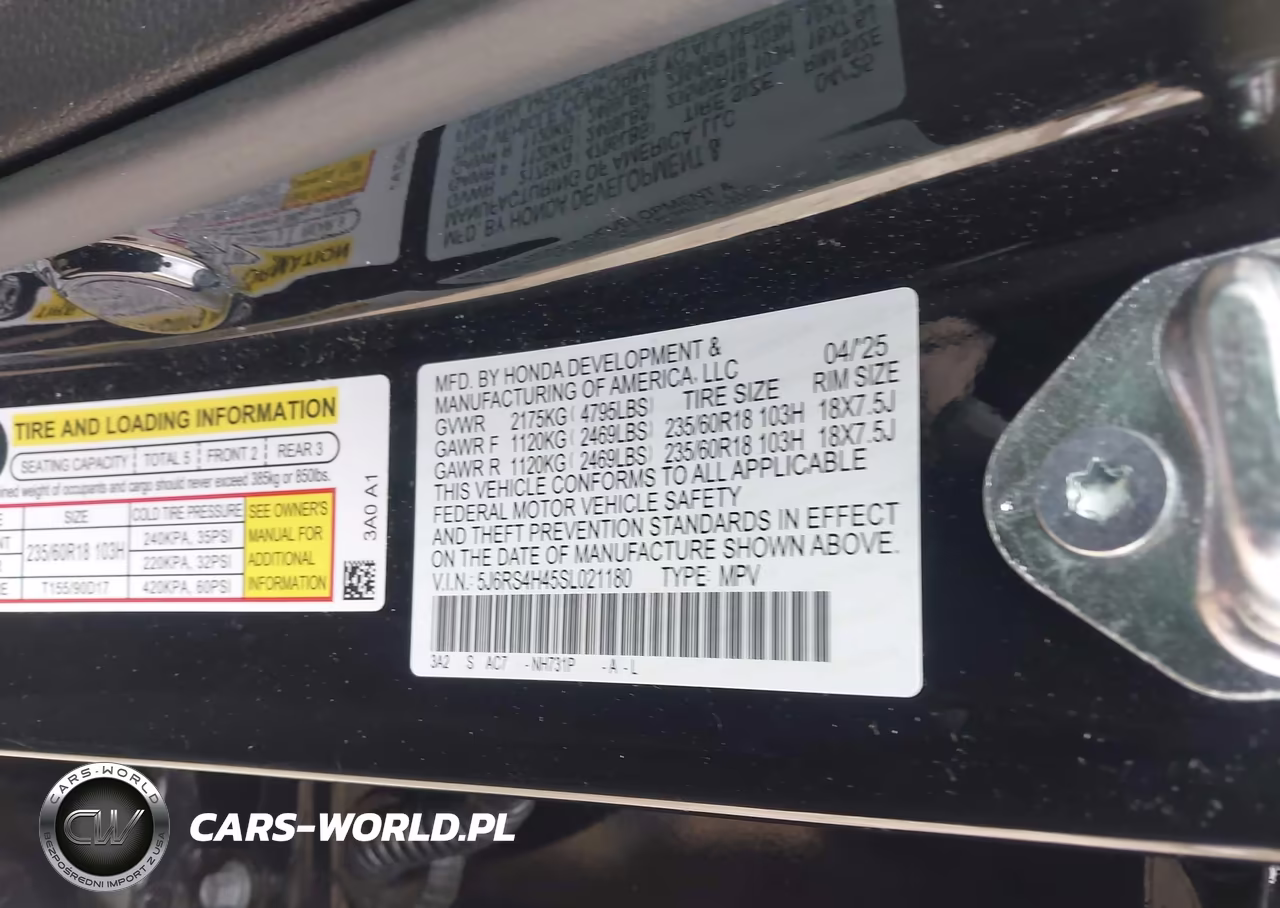 2025 Honda Cr-V Ex Awd VIN:5J6RS4H45SL021180 - 9