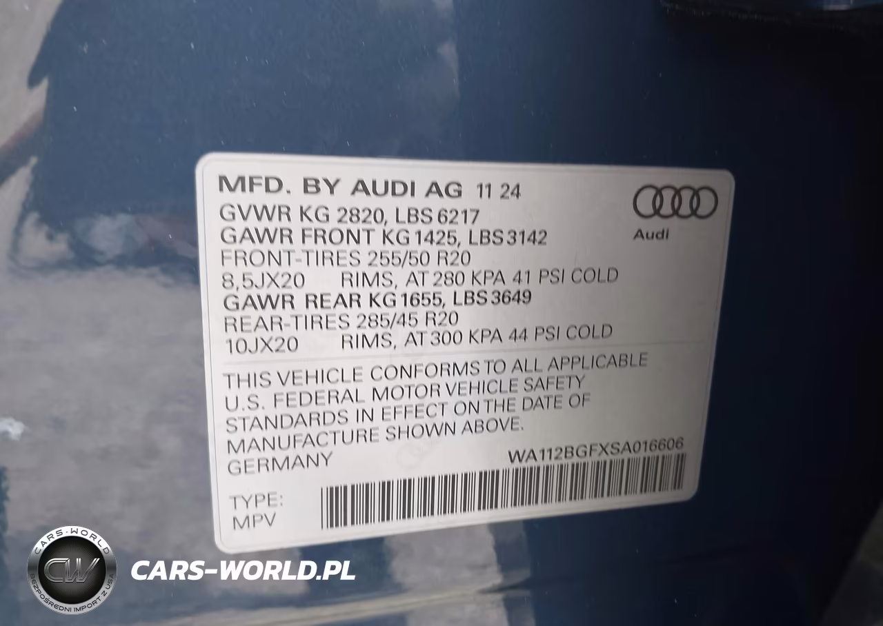 2025 Audi Q6 E-Tron Premium VIN:WA112BGFXSA016606 - 9