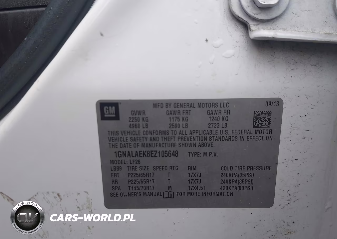 2014 Chevrolet Equinox Ls VIN:1GNALAEK8EZ105648 - 9