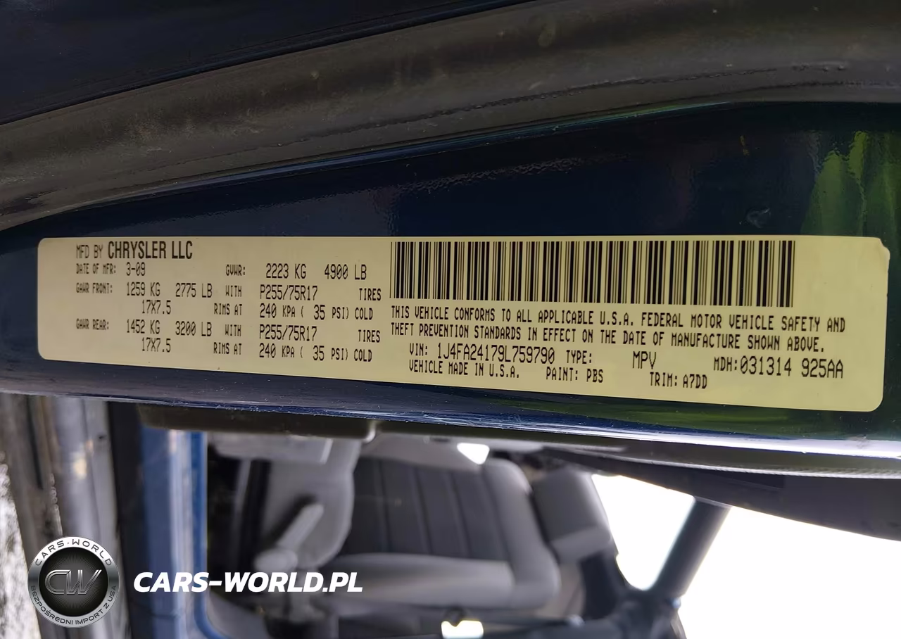 2009 Jeep Wrangler X VIN:1J4FA24179L759790 - 9