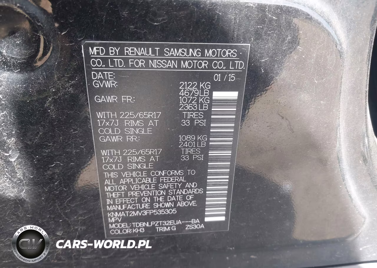 2015 Nissan Rogue S VIN:KNMAT2MV3FP535305 - 9