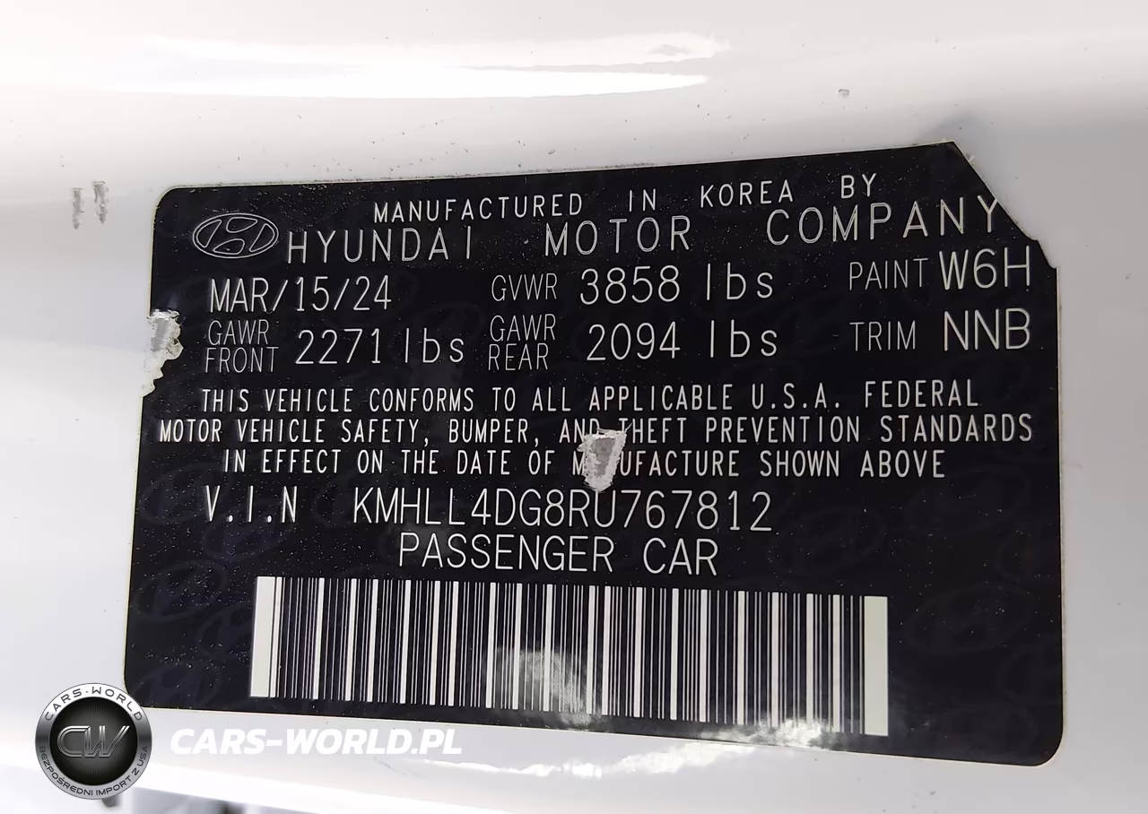 2024 Hyundai Elantra Se VIN:KMHLL4DG8RU767812 - 9
