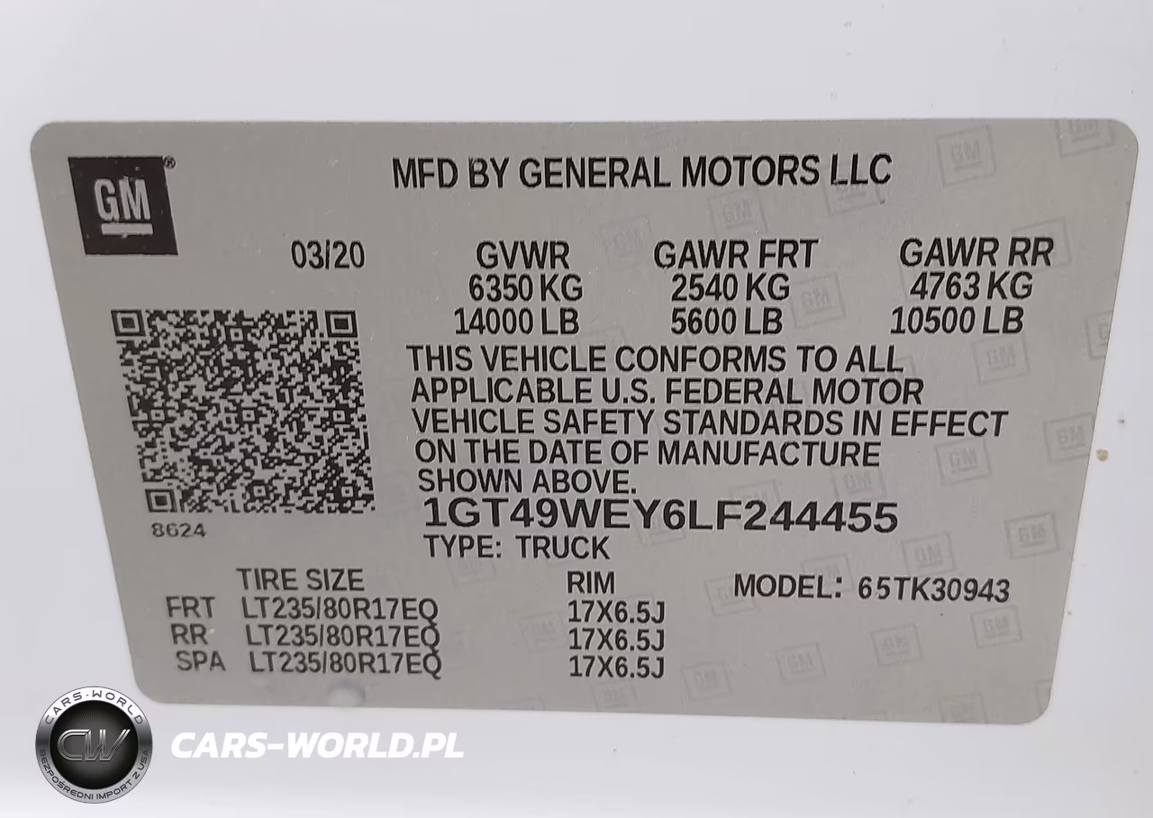 2020 GMC Sierra 3500Hd 4Wd Long Bed Denali VIN:1GT49WEY6LF244455 - 8