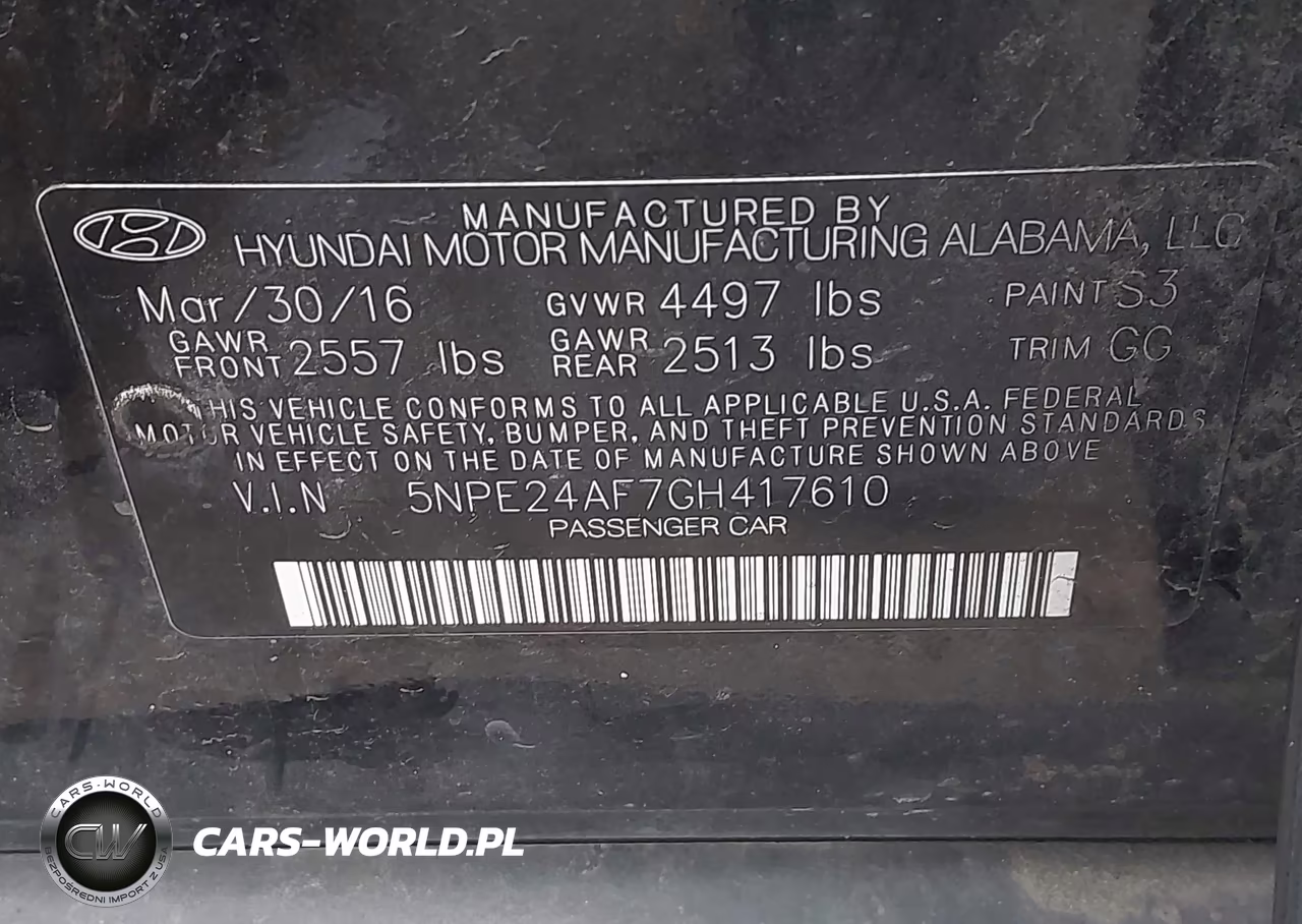 2016 Hyundai Sonata VIN:5NPE24AF7GH417610 - 9