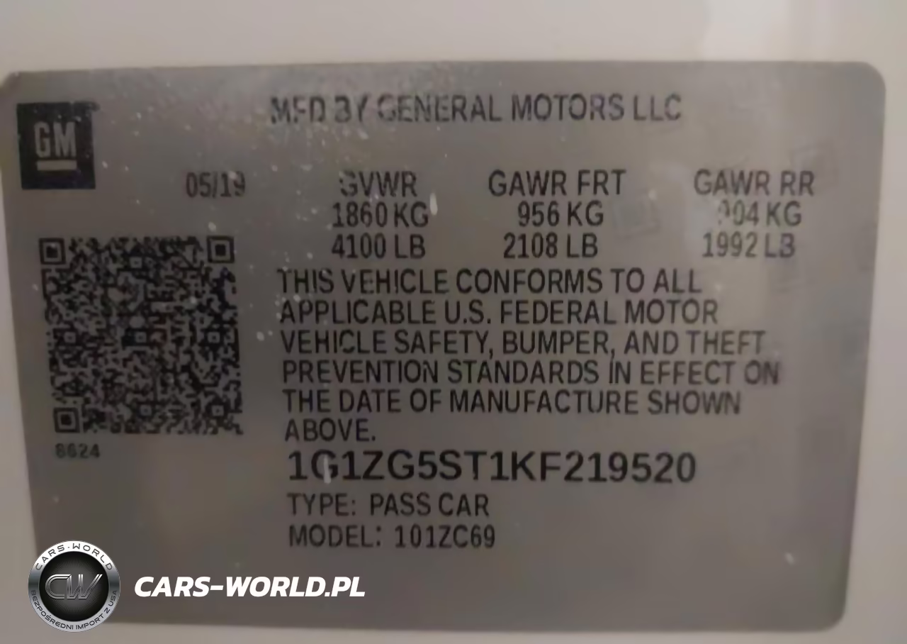 2019 Chevrolet Malibu Rs VIN:1G1ZG5ST1KF219520 - 9