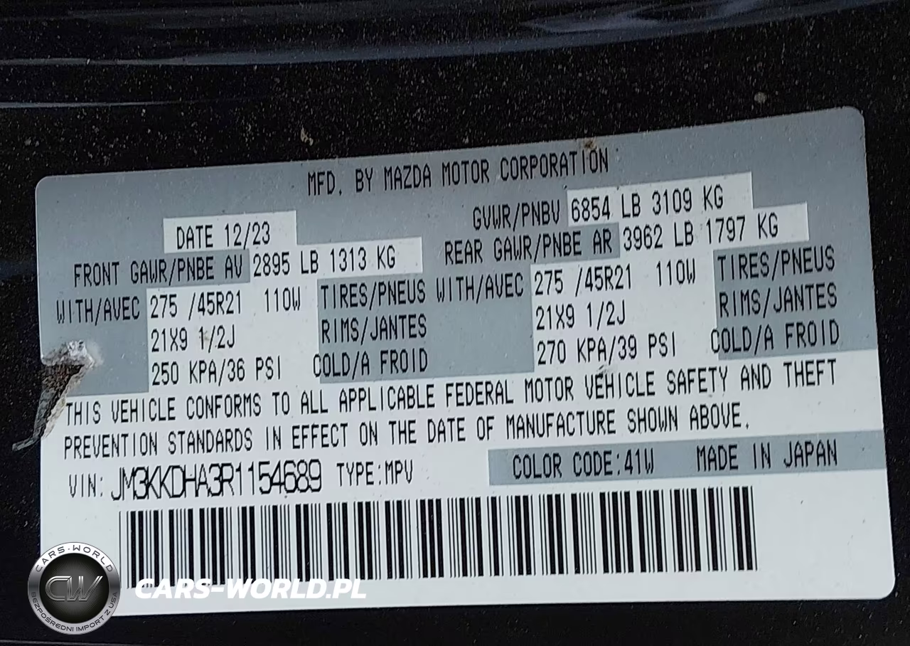 2024 Mazda Cx-90 Phev Premium VIN:JM3KKDHA3R1154689 - 9