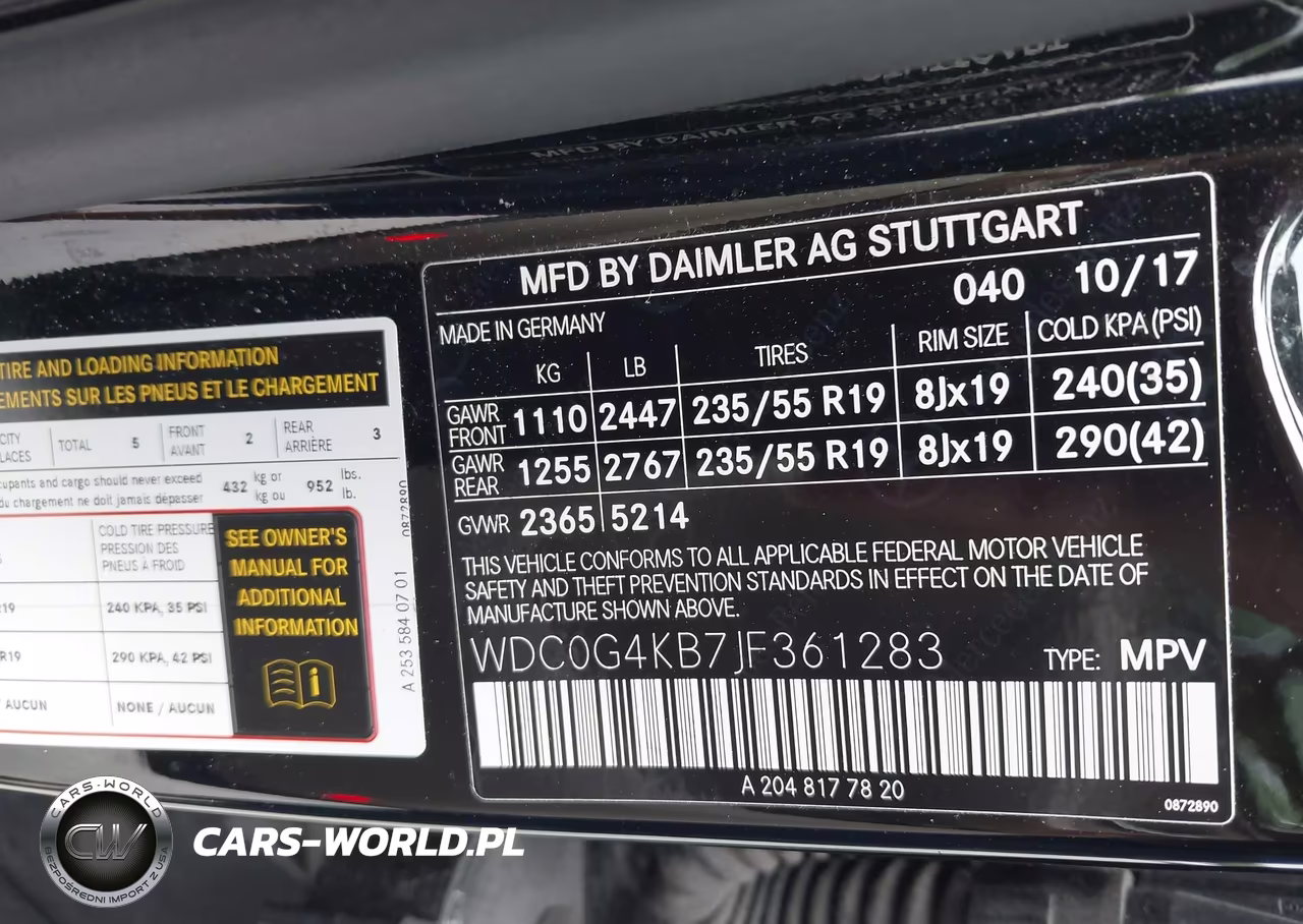 2018 Mercedes-Benz Glc 300 4Matic VIN:WDC0G4KB7JF361283 - 9