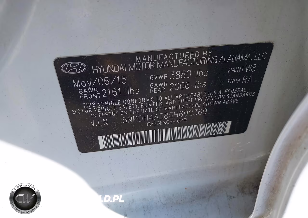 2016 Hyundai Elantra Se VIN:5NPDH4AE8GH692369 - 9