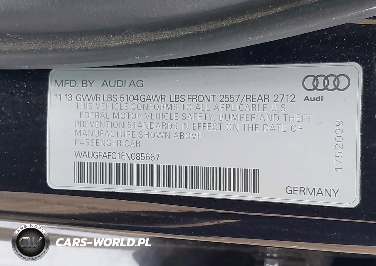2014 Audi A6 2.0T Premium VIN:WAUGFAFC1EN085667 - 9