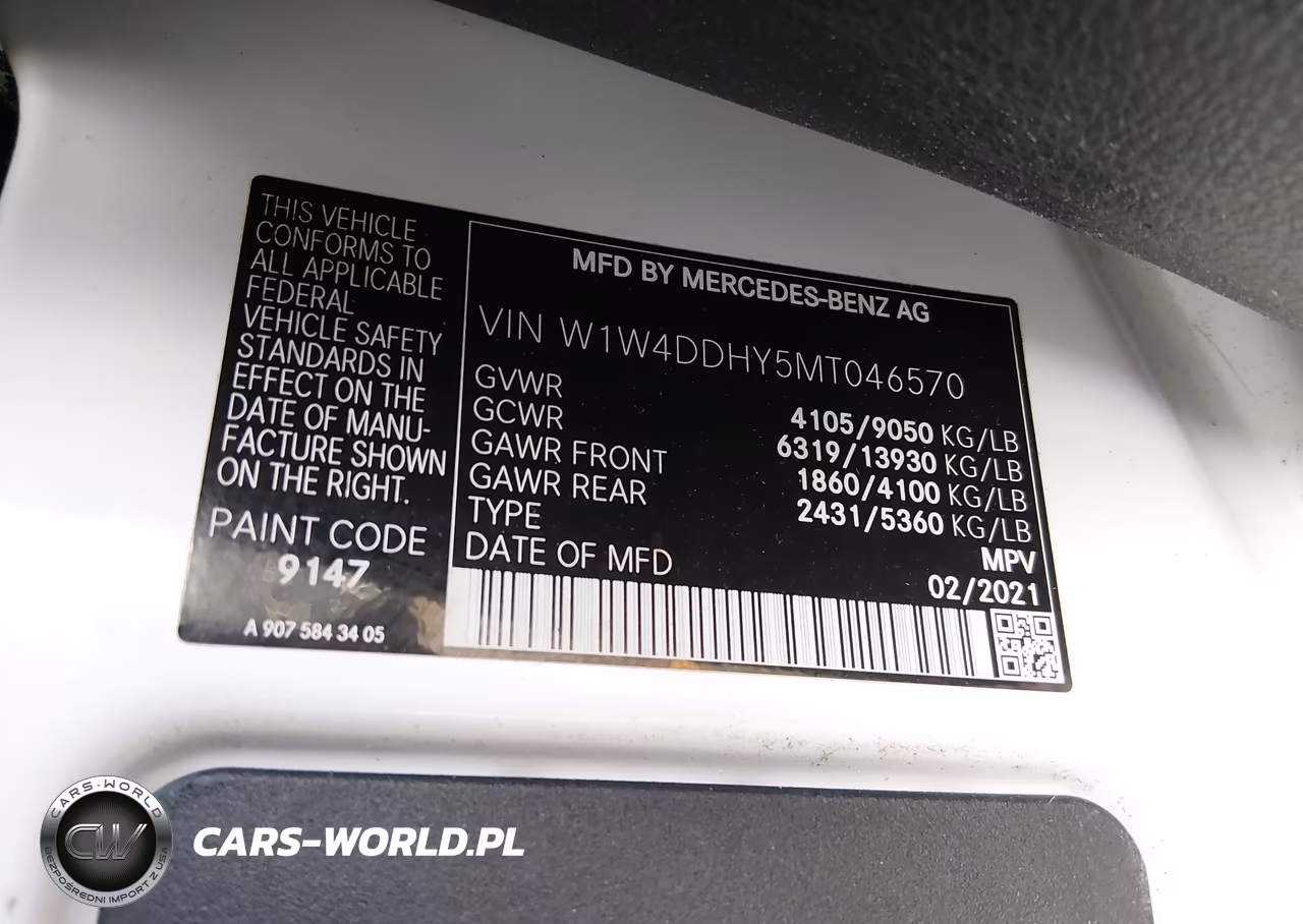 2021 Mercedes-Benz Sprinter 2500 High Roof I4 Diesel VIN:W1W4DDHY5MT046570 - 9