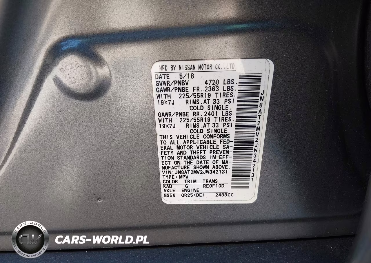 2018 Nissan Rogue Sl VIN:JN8AT2MV2JW342131 - 9