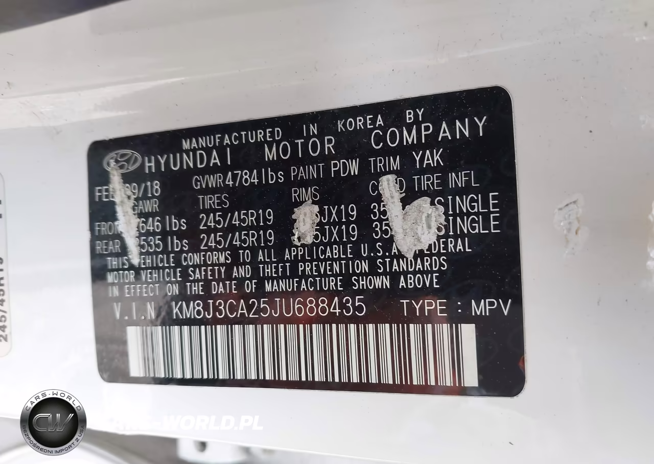 2018 Hyundai Tucson Limited VIN:KM8J3CA25JU688435 - 9