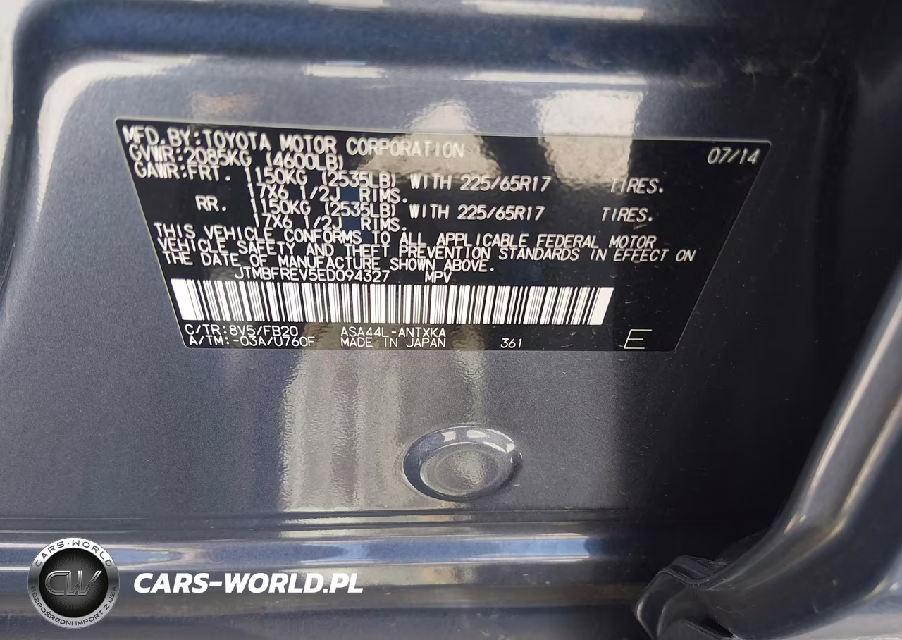 2014 Toyota Rav4 Le VIN:JTMBFREV5ED094327 - 9