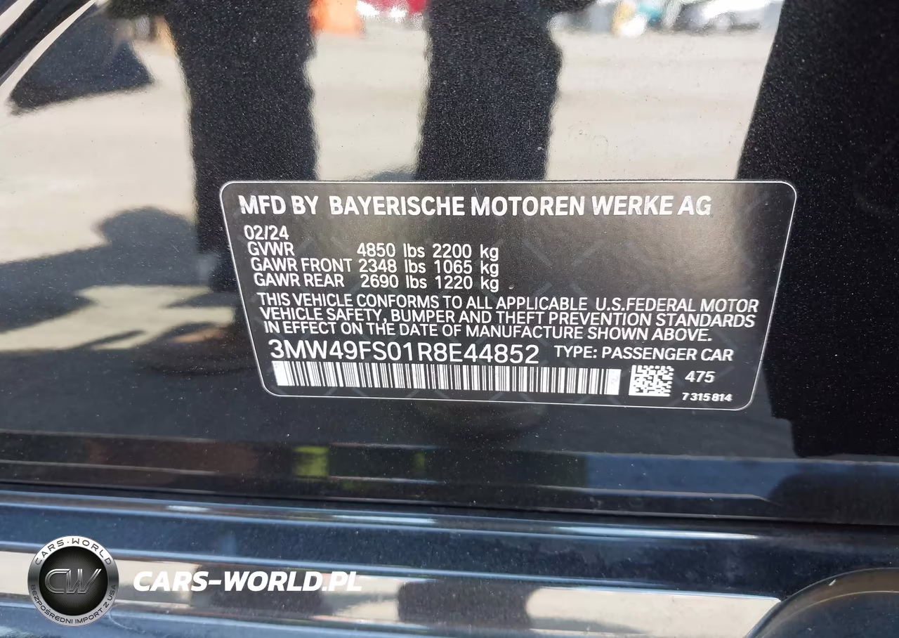 2024 BMW M340I VIN:3MW49FS01R8E44852 - 9