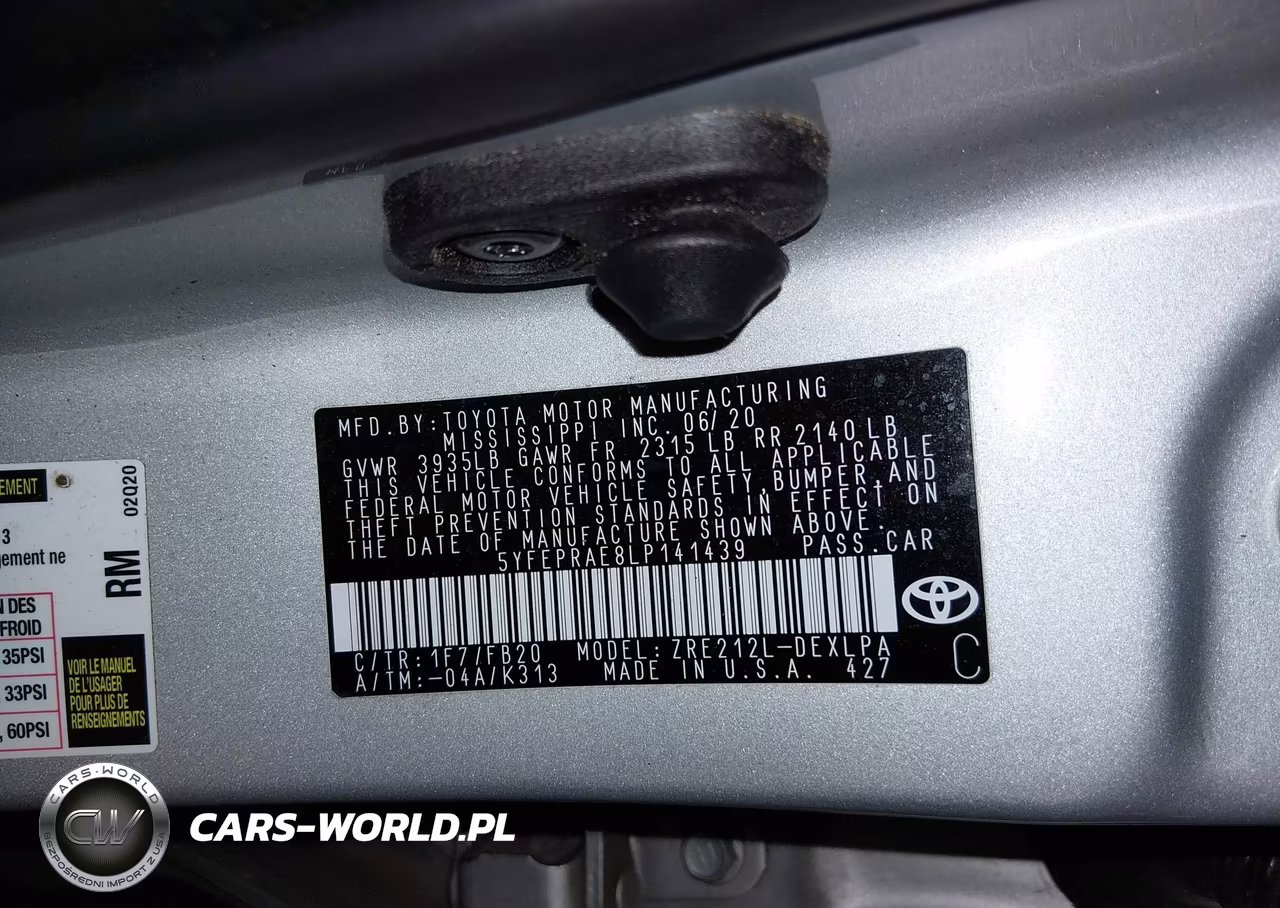 2020 Toyota Corolla Le VIN:5YFEPRAE8LP141439 - 9