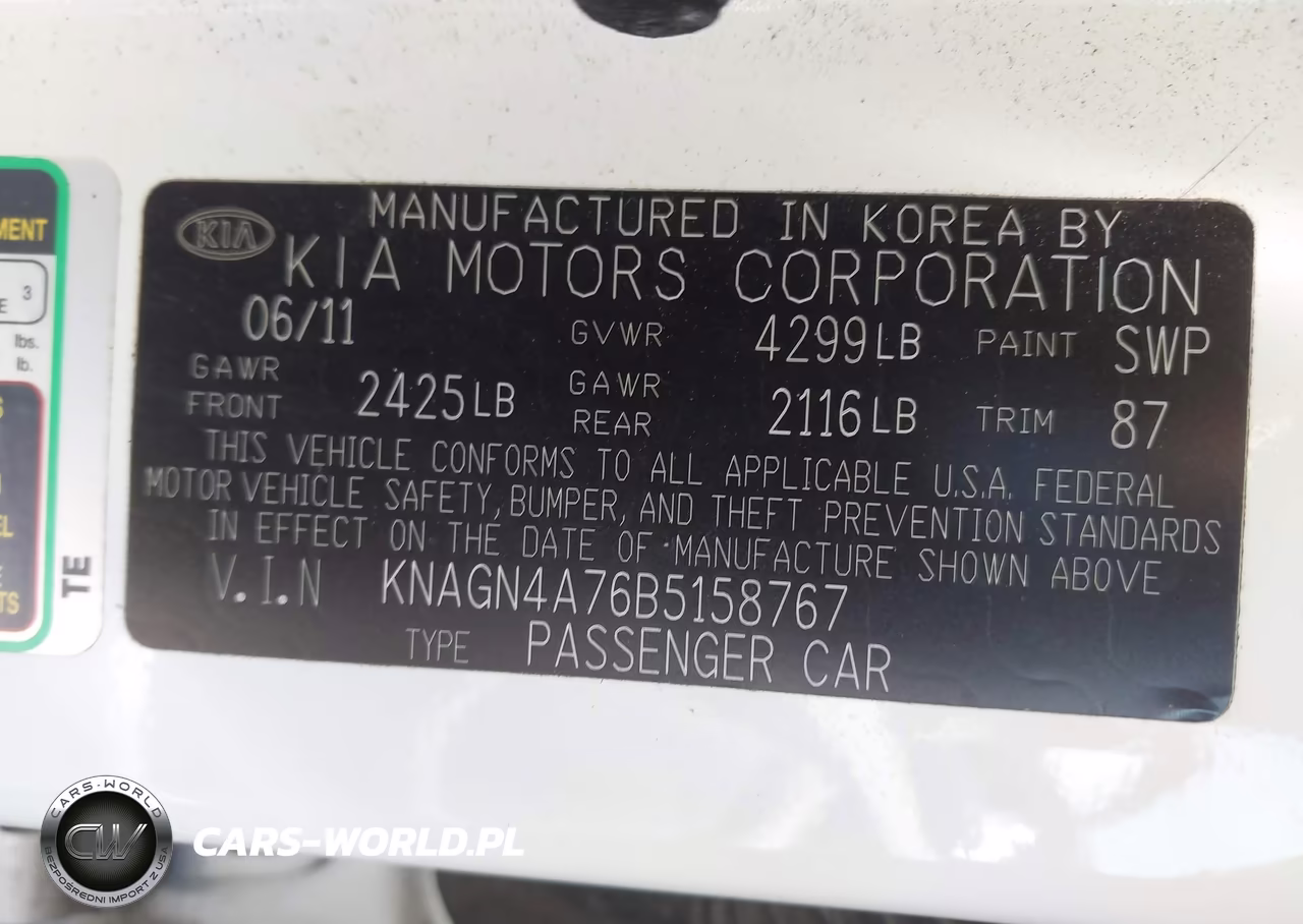 2011 Kia Optima Ex VIN:KNAGN4A76B5158767 - 9