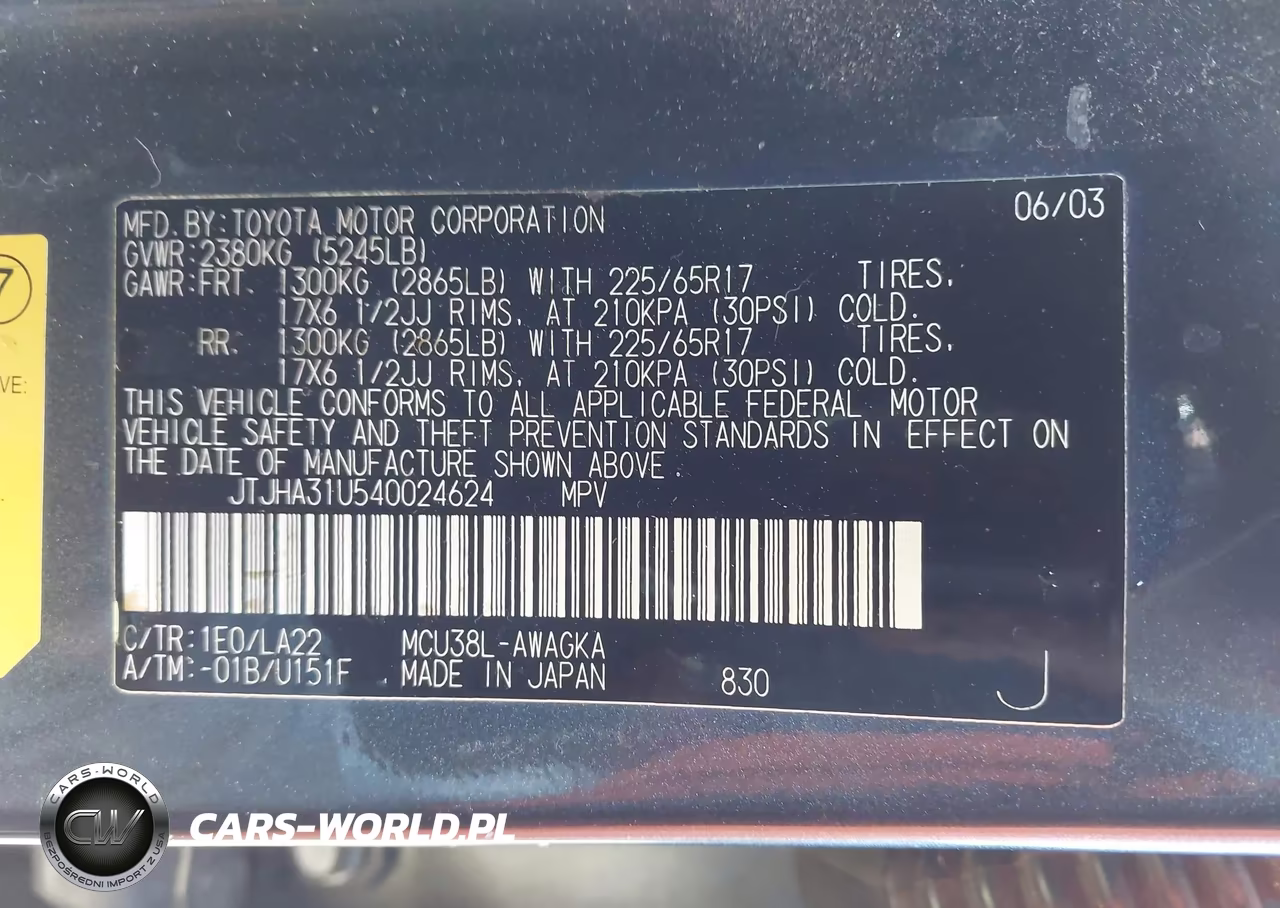 2004 Lexus Rx 330 VIN:JTJHA31U540024624 - 9