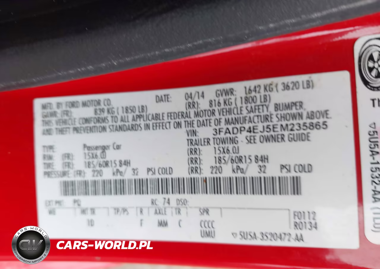 2014 Ford Fiesta Se VIN:3FADP4EJ5EM235865 - 9