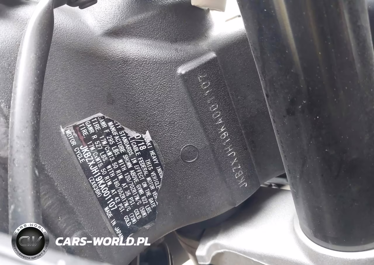 2019 Kawasaki Zx636 K VIN:JKBZXJH19KA001107 - 10