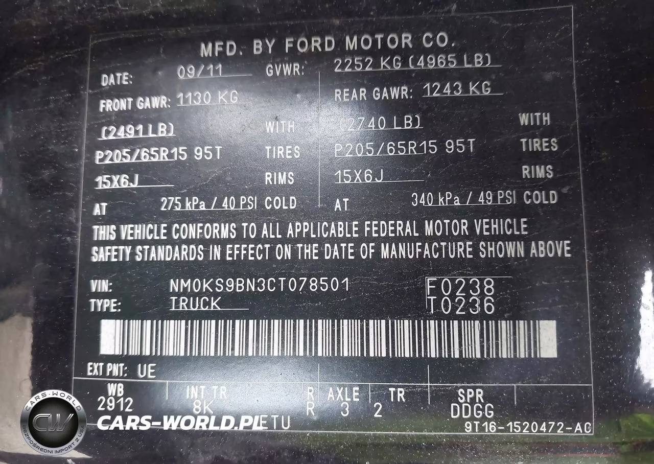 2012 Ford Transit Connect Xlt VIN:NM0KS9BN3CT078501 - 9