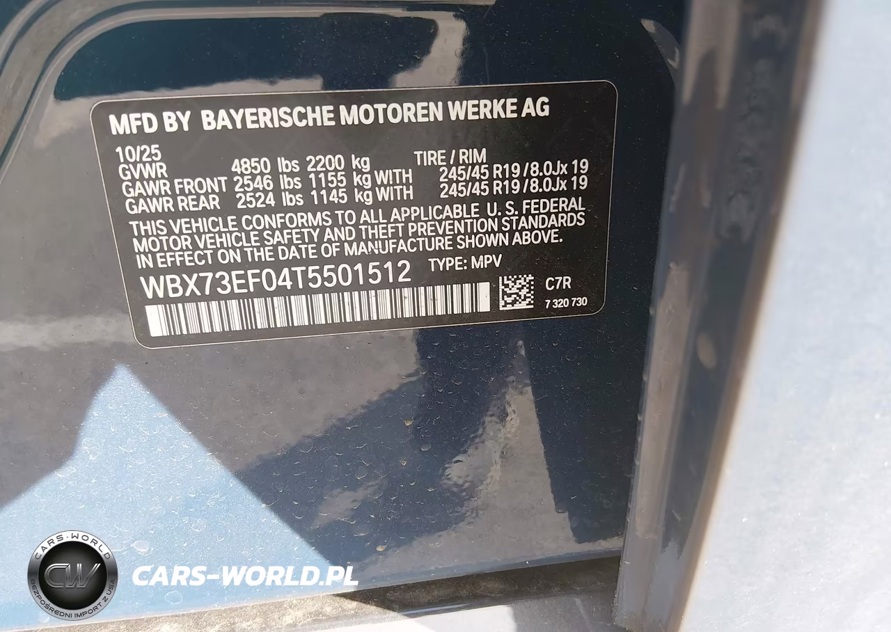 2026 BMW X1 xDrive28I VIN:WBX73EF04T5501512 - 9