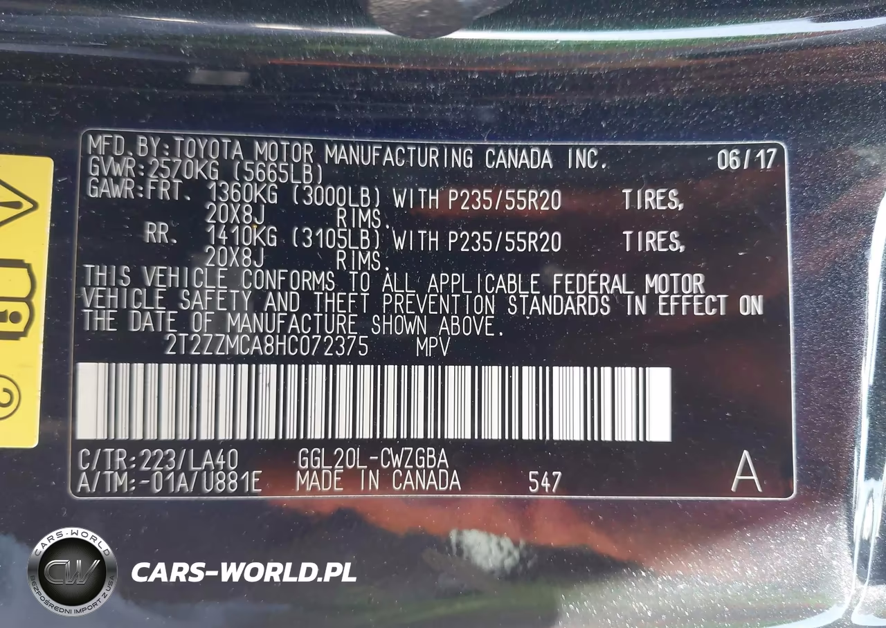 2017 Lexus Rx 350 VIN:2T2ZZMCA8HC072375 - 9